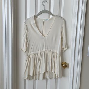 Cream Urban Outfitters Blouse